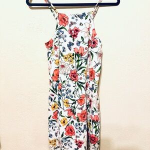 Hollister Multicolor Midi Floral Dress Medium EUC